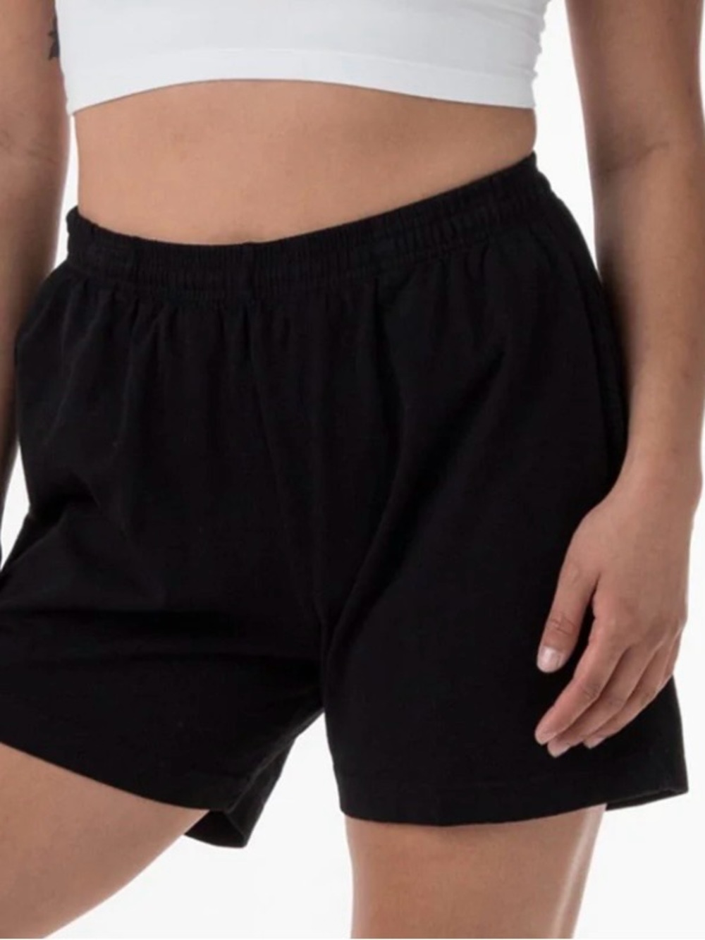 Los Angeles Apparel Women's Elastic-Waist Athletic Shorts